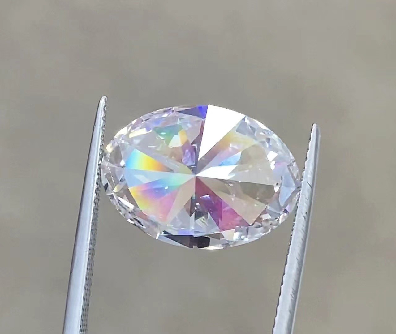 10 mohs Lab Created White Diamonds 1 Carat Oval Loose Diamond DEF Setting Jewelry