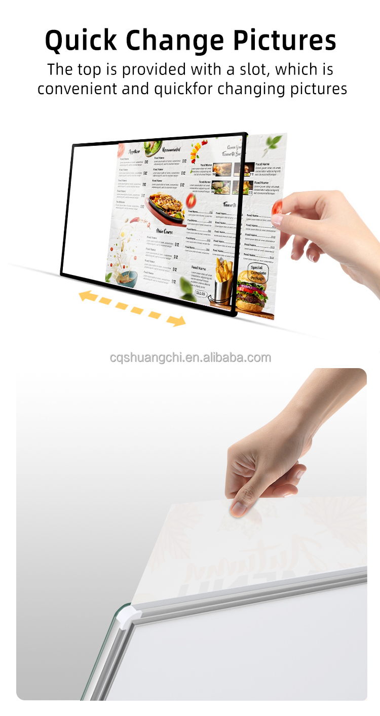 LED Light Source A1 A2 A3 A4 A5 Double Sided Backlit SEG Lightbox for Trade Show Display