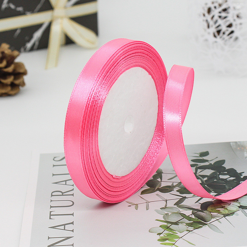 Single Face Assorted Polyester Nylon Satin Ribbon 100 Yards 3mm-10mm