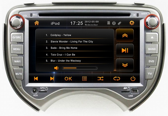 Car audio and video player for Nissan March 2010-2011 with iPod TV OCB-7043