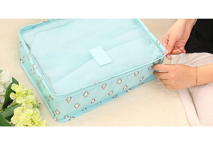 Cartoon travel storage bag 6pcs set luggage sorting sub-bags clothing travel bag