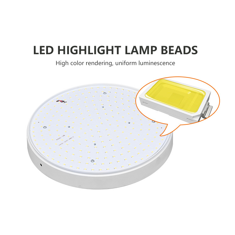 Office Hotel Round White Surface Frameless SMD 24w Led Panel Light
