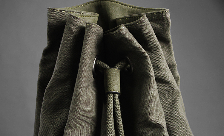 Environmentally Friendly Waterproof Drawstring Bag Army green Medium Size