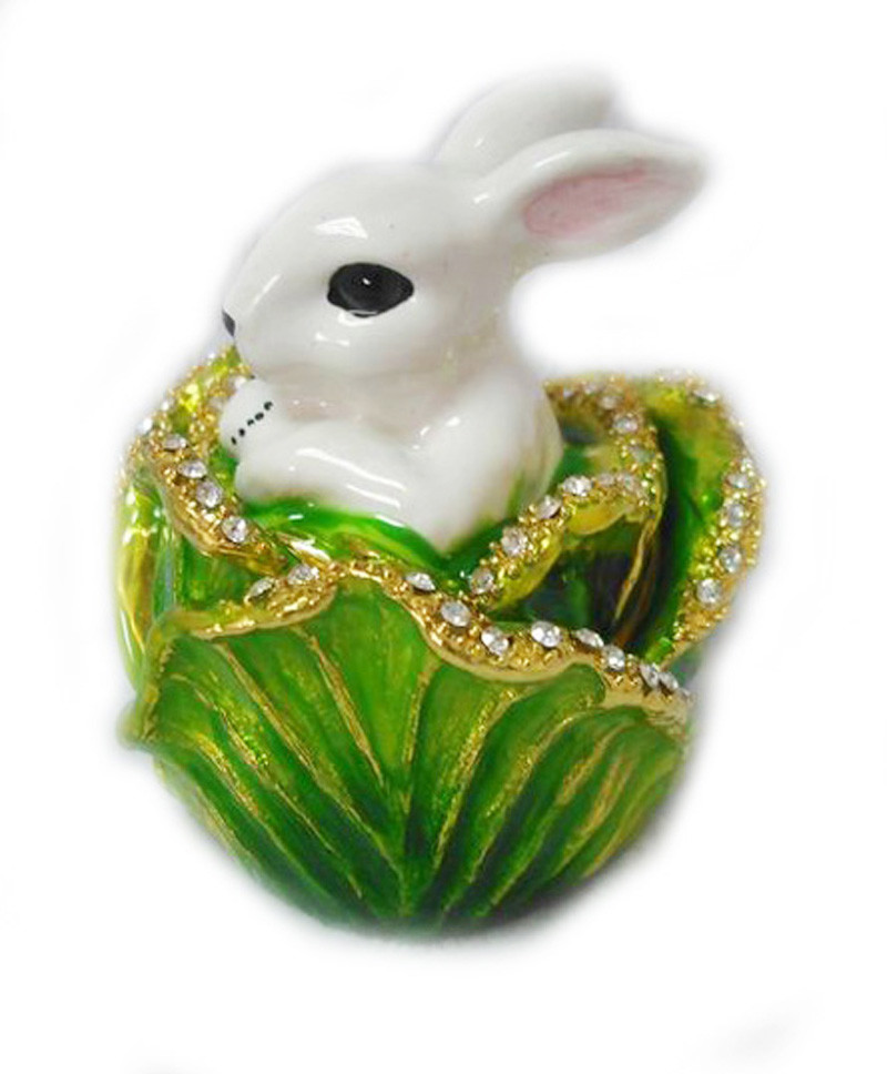 Easter Rabbit Trinket Box Rabbit Trinket Jewelry Box Bejeweled Box Cony Jewelry Trinket Box Easter Bunny Jewelry Box