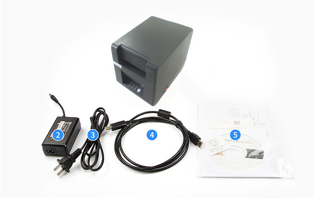 wholesale brand new thermal bar code QR code label printer high quality clothing tags supermarket price sticker printer