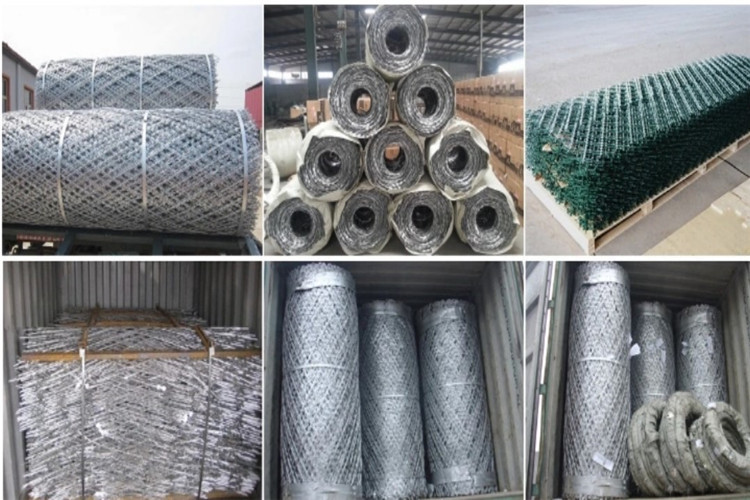 Welded Razor Barbed Wire Fence With 25-35mm Barbs And 75X150mm Mesh