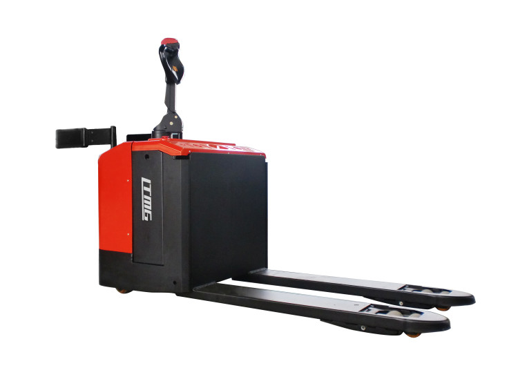 Walk Behind Electric Pallet Stacker Ergonomic Design Customized Lifting Height