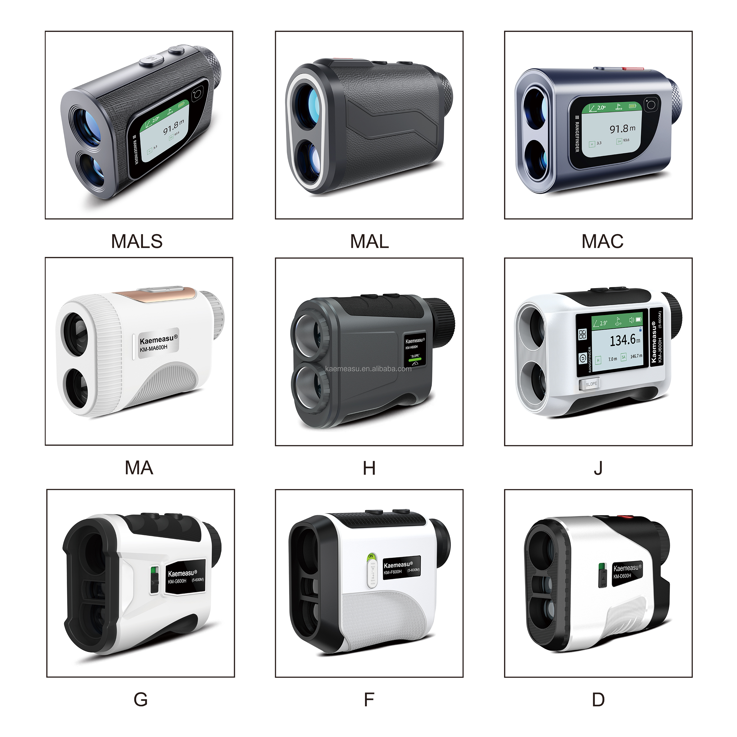 Sport Laser Rangefinders 195g H Telescope for Golf Slope Function 1500m Long Distance Range