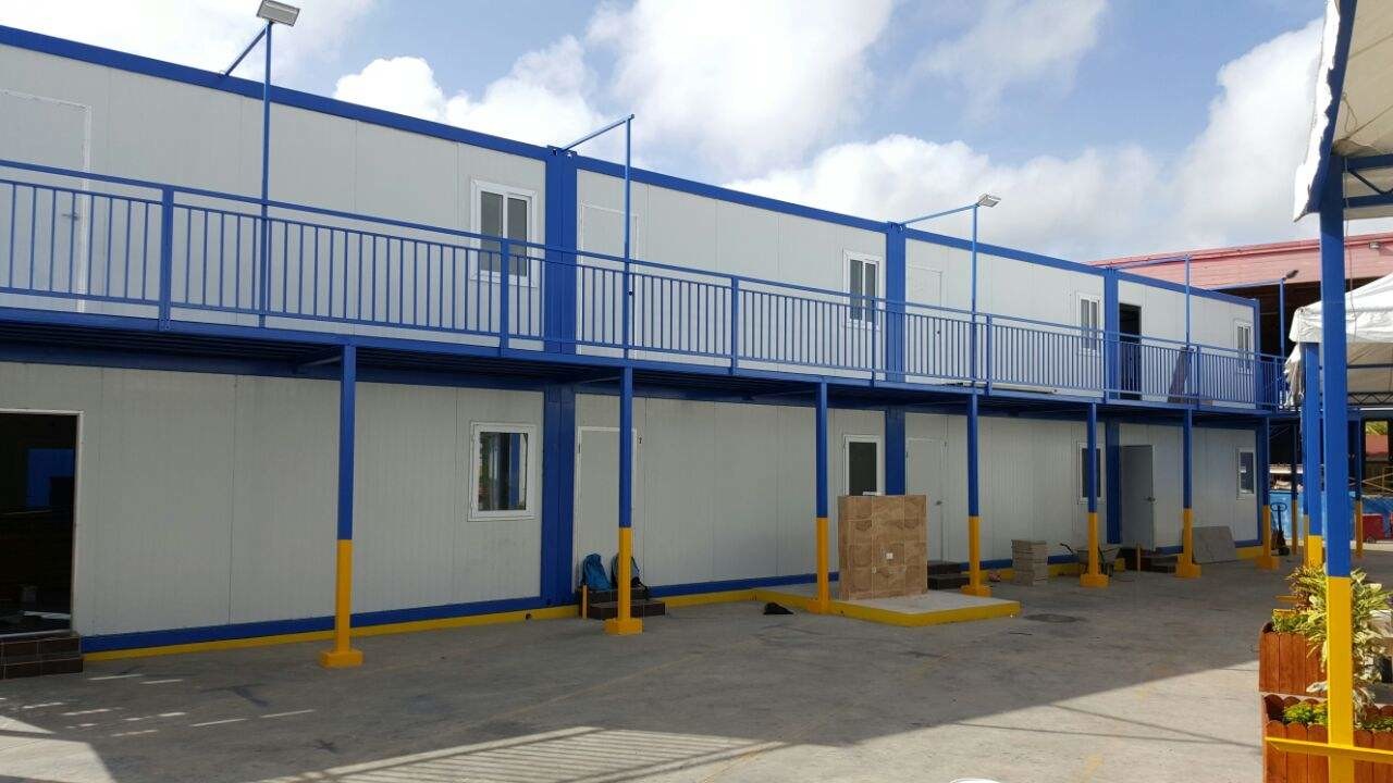 Powder Coated Modular Shipping Container Homes Steel Material With Toilet