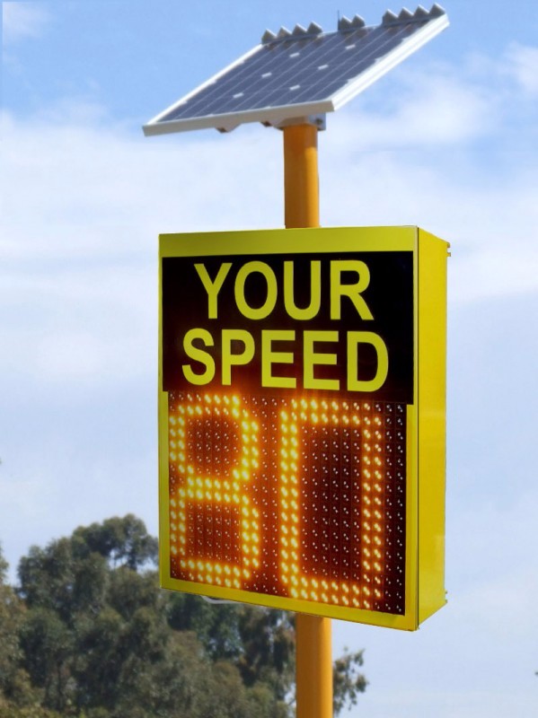 Exhibition Hall Doppler Radar Speed Sensor LED Display with Graphics Function