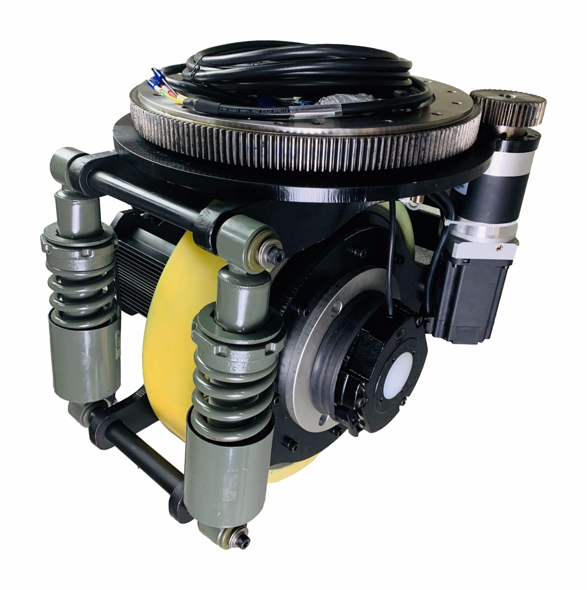 2000W Damping Motor Polyurathane Robot Drive Wheels 2000kg Load Driving Platform