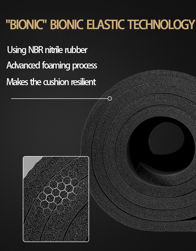 20MM Thick Home Fitness Exercise NBR Non Slip Yoga Mat For Pilates Gymnastics