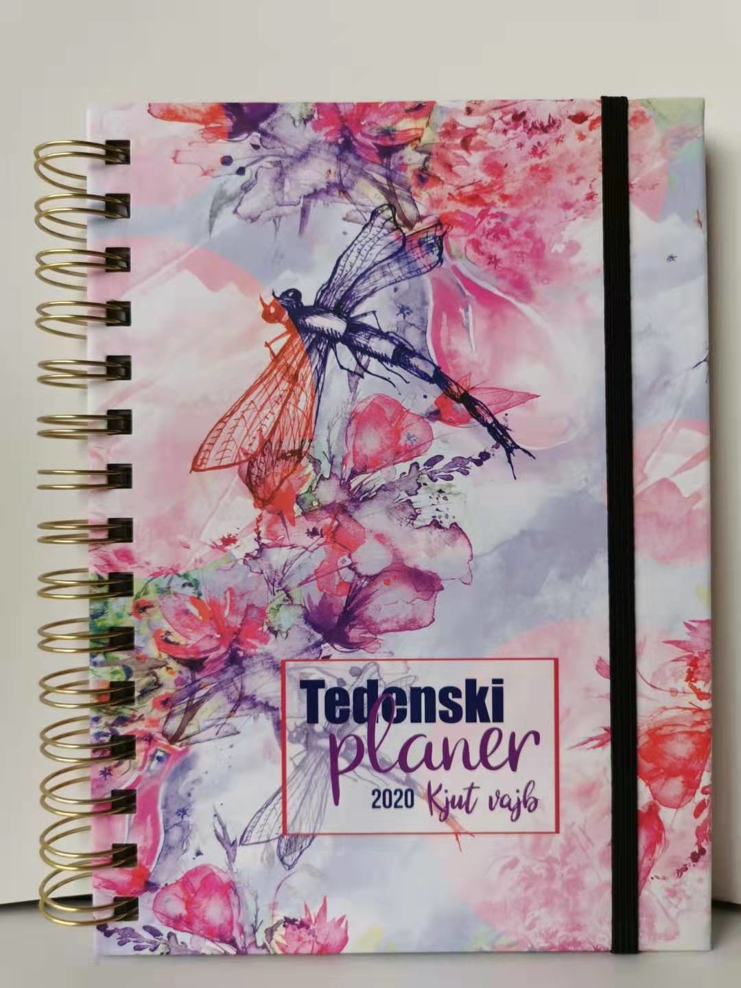 Luxury A5 Printing Small Spiral Notebook Custom Design School PP Diary