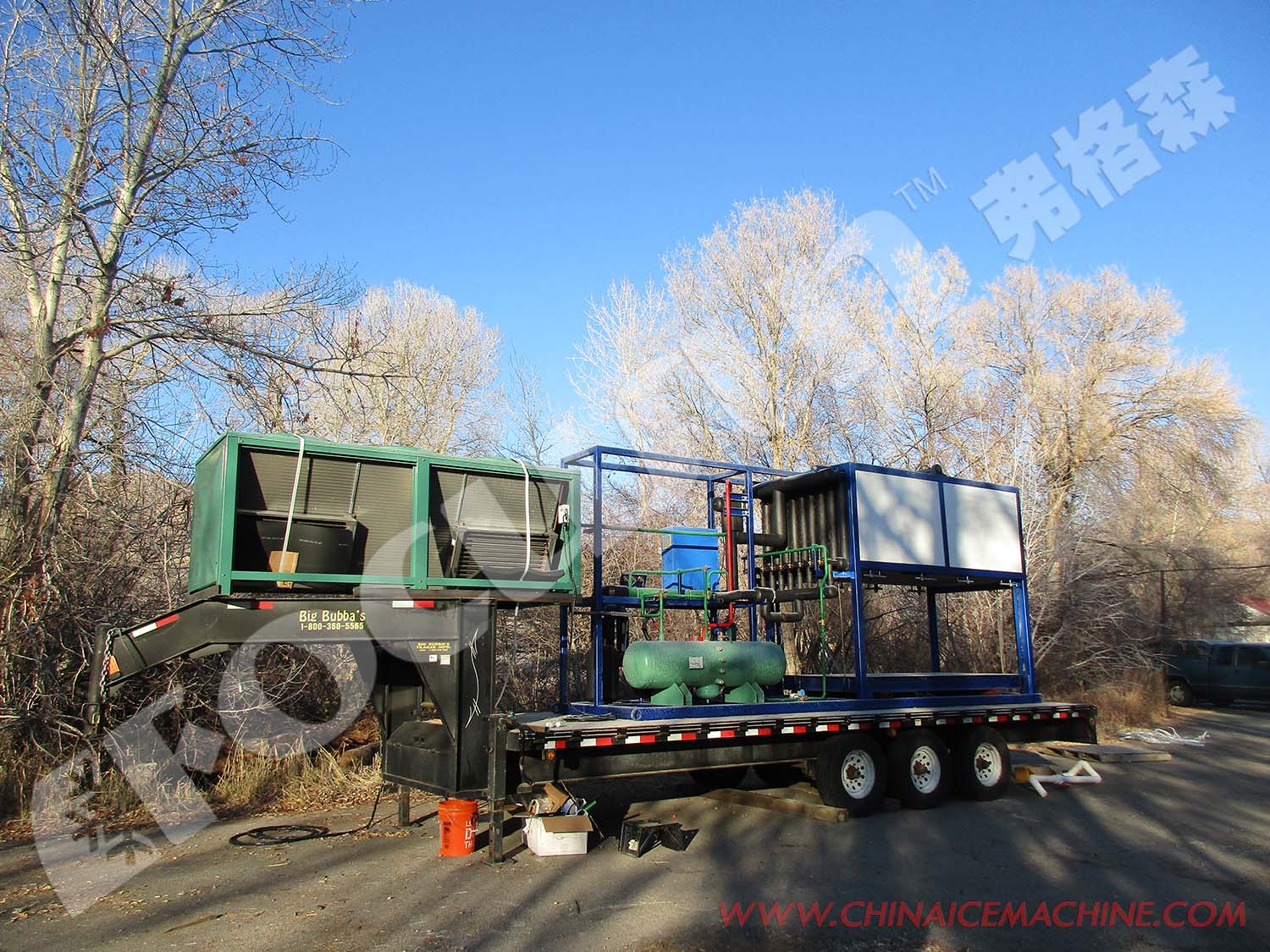 6-tonne Capacity Ice Block Machine for Bar or Block Ice in Sur Commande Dimensions