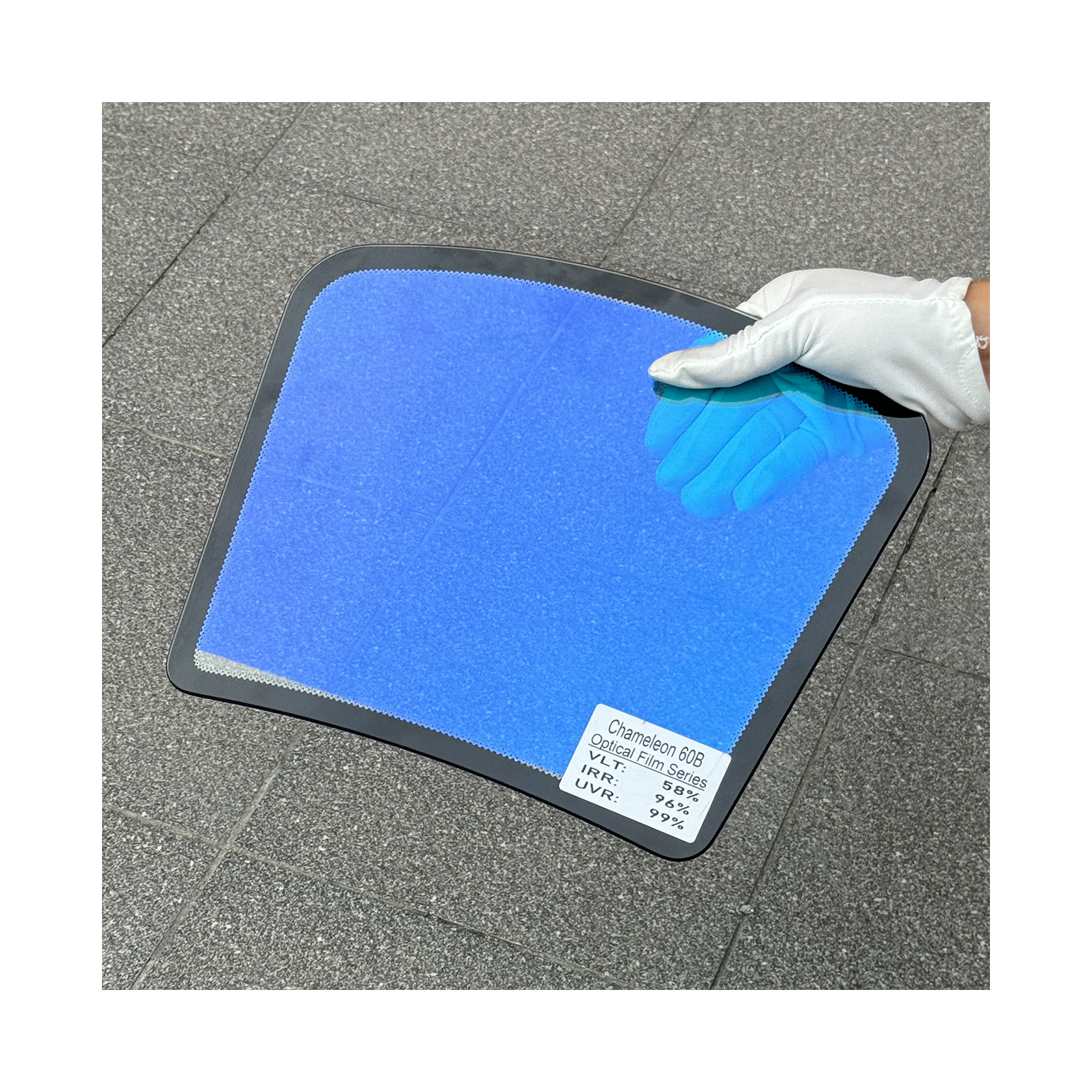 Colored Chameleon Tint Film 58%VLT Blue Heat Insulation Solar Car Window Tint