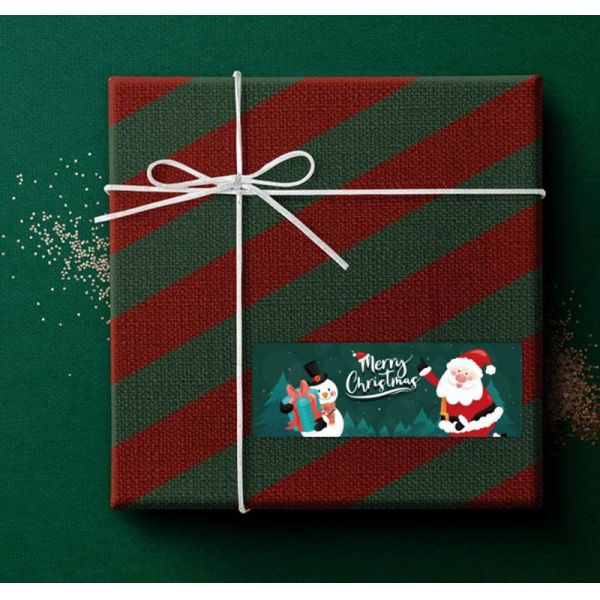 Adhesive Removable Printable Labels Waterproof for Christmas Box Sealing