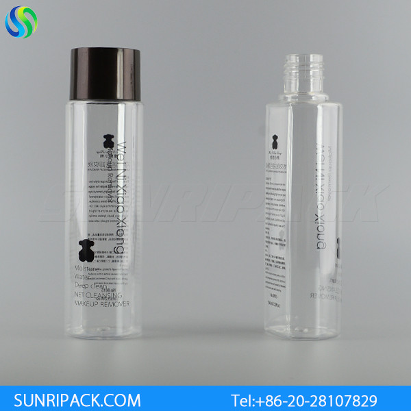 Buy cheap 150ml clear cylinder round plastic bottle, 5oz PET shampoo bottle product