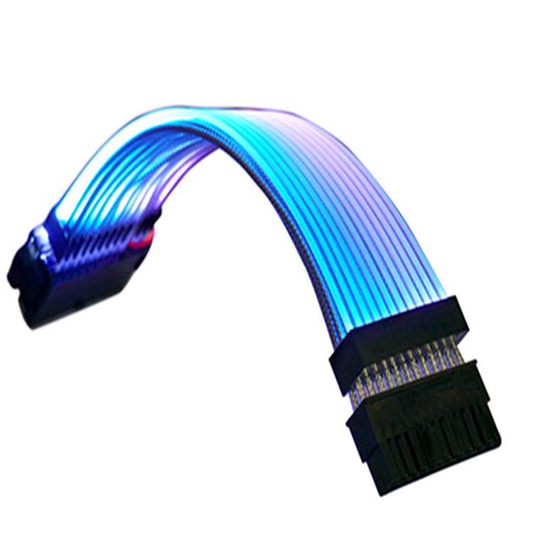 ATX 24Pin Male to Female softest extension cable Power Supply Motherboard Adapter Connector Cable Cord