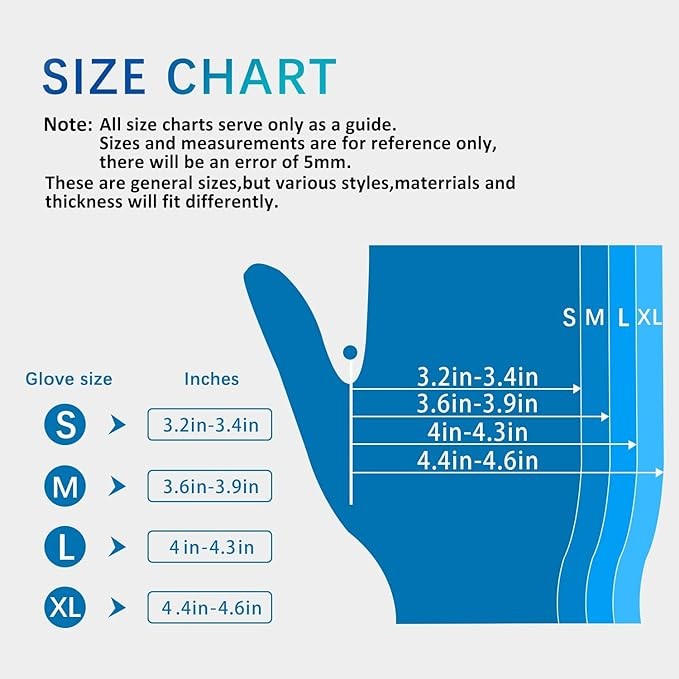 Nitrile Gloves, 4mil-100 Count, Gloves Disposable Latex Free, Disposable Gloves For Household, Food Safe