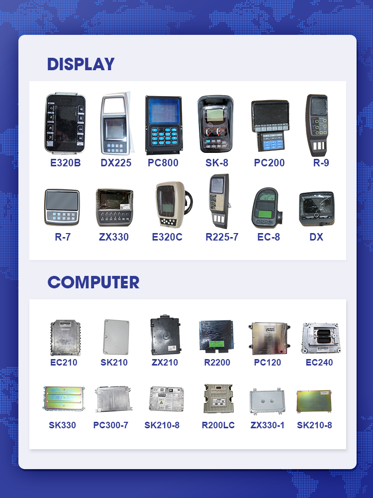 Belparts Excavator Monitor XE370CA Monitor Display Panel