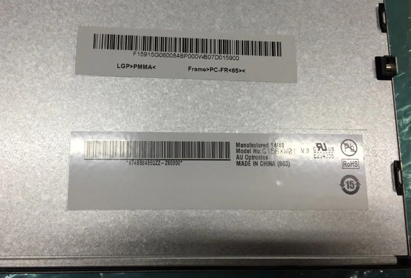 Car Tft Lcd Monitor G156XW01 , Industrial Touch Panel V.1 1366*768 LED LVDS