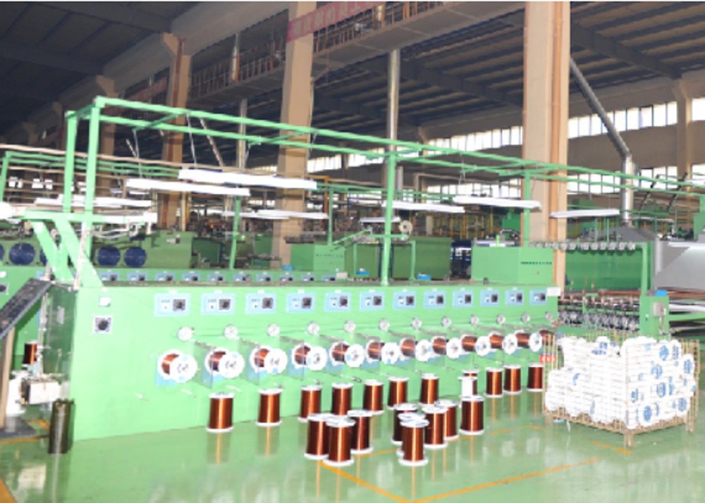 24 Lines Horizontal Copper Enamelling Machine For 0.3mm-0.7mm Wire