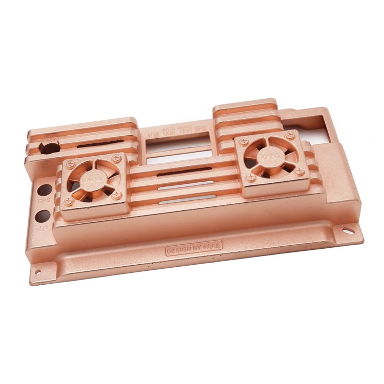 Anticorrosive Zinc Alloy Die Casting Parts Enclosure With Plating Gold Surface