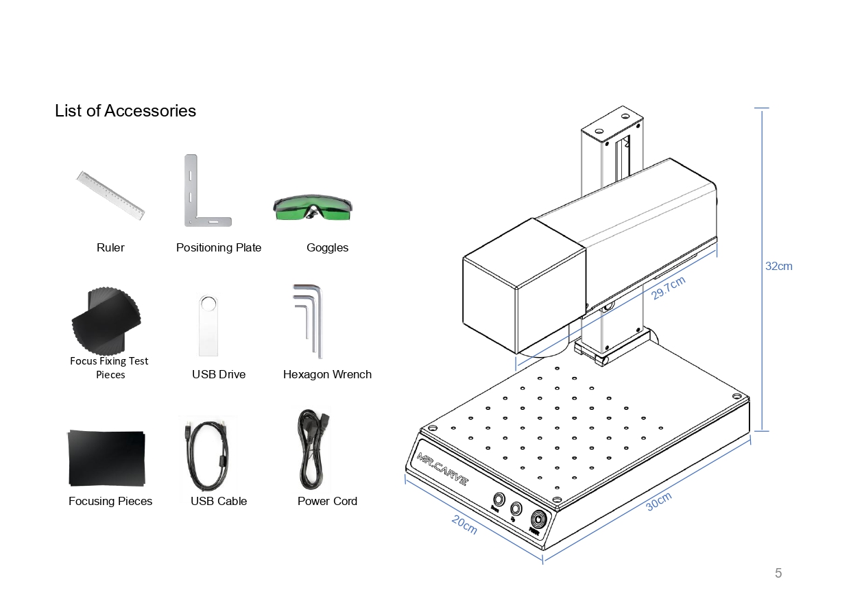 Precision Fiber Optic Marking DAJA M1pro Laser Engraving Machine for Metal Nameplate