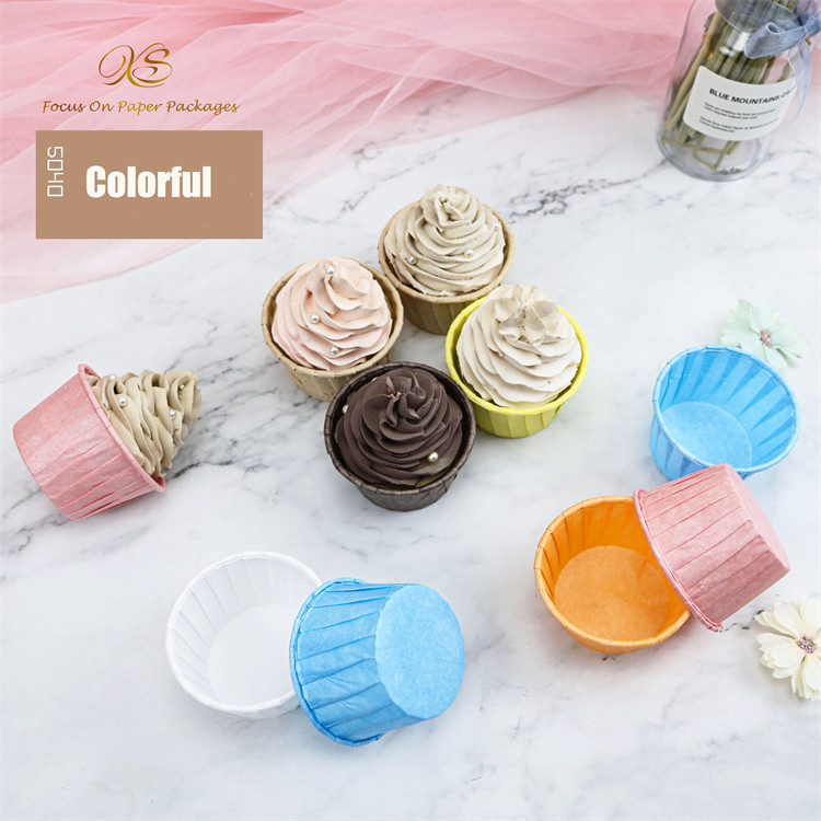 LFGB Mini Baking Muffin Cups Grease Proof Cupcake Liners For Wedding Party