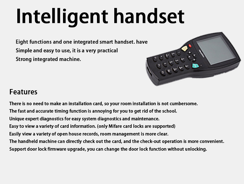 Security RFID Hotel Door Locks Metal With Battery Operate Free Software