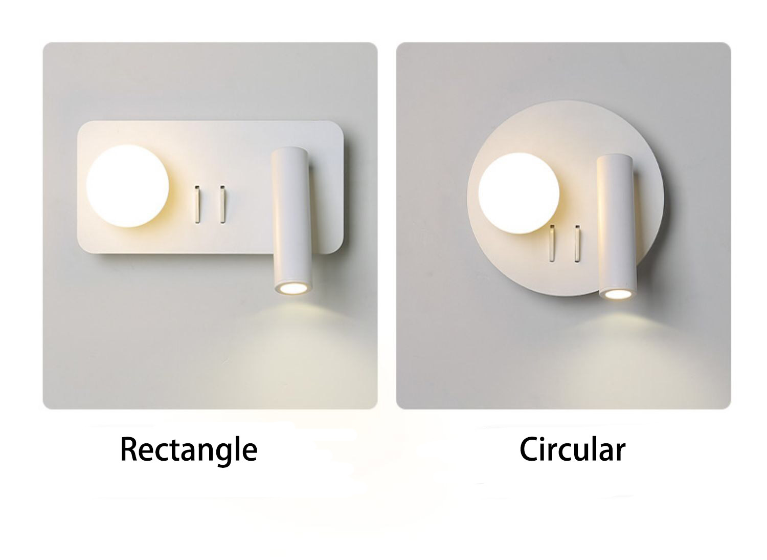 Bedside reading wall lamp acrylic ball Nordic bedroom bed board light living Bedhead wall light for hotel