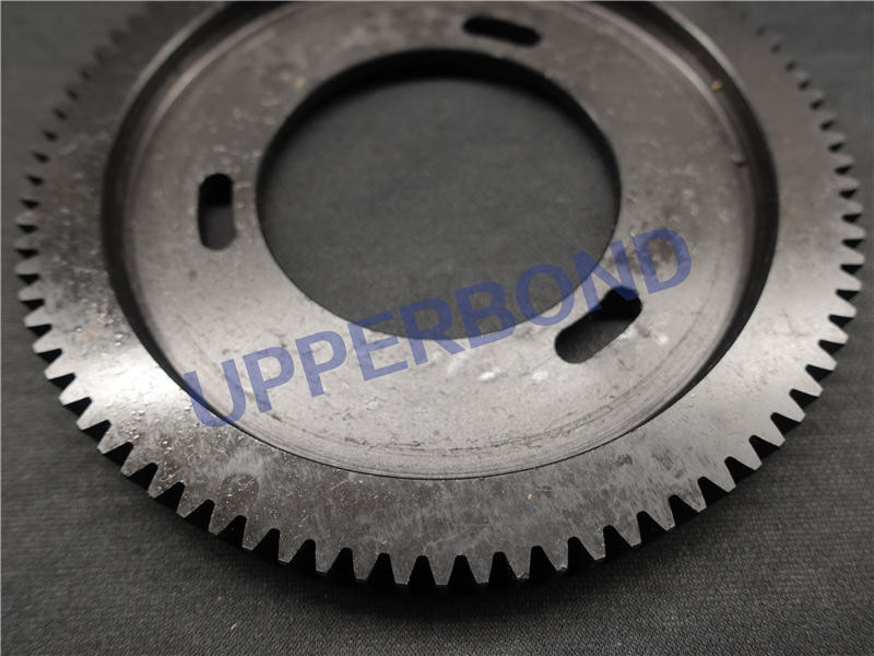 Cigarette Machinery Spare Parts Black Gear Wheel Maker Teeth Steel Driving Gears