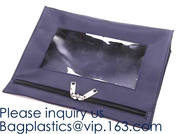 Locking Security Money Bag Cash Bank Deposit Bag with Two Keys Bank Security Deposit Bags Cash Bag With Locking bagease