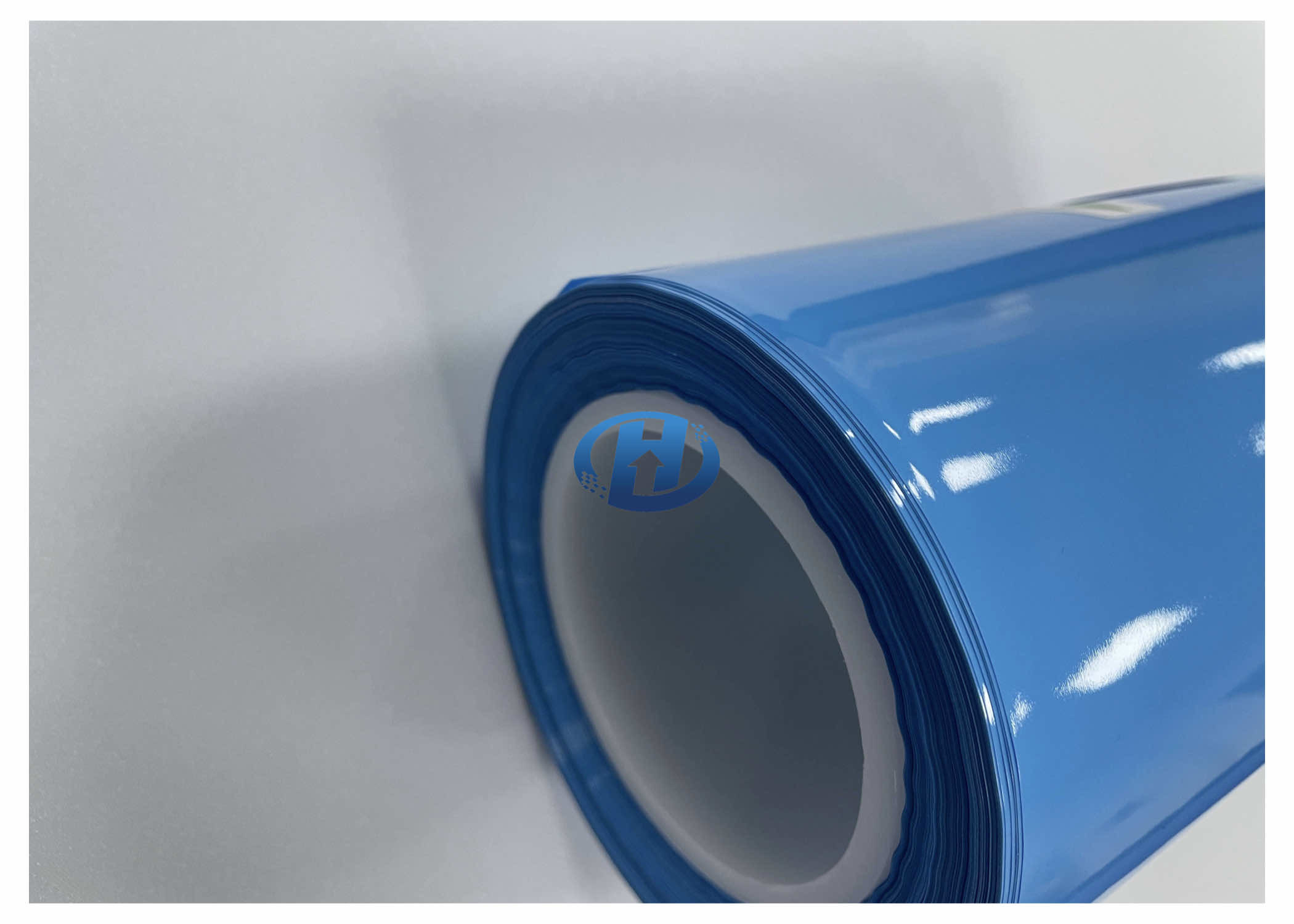 40 μm Blue HDPE Film UV Cured Silicone Coating Film Without Silicone Transfer No Residuals