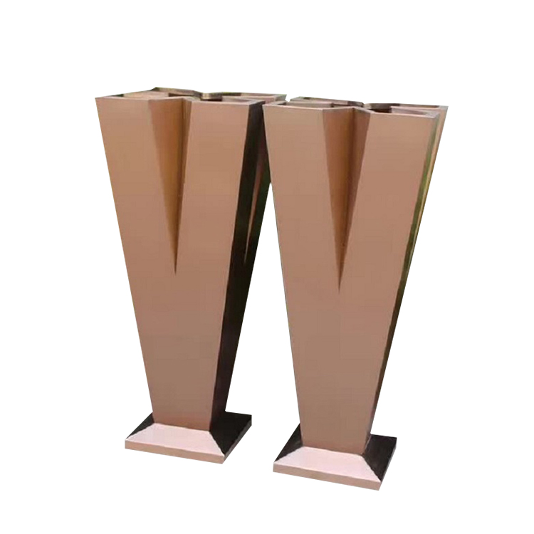 Large Luxury Modern Special Shape Stainless Steel Planter