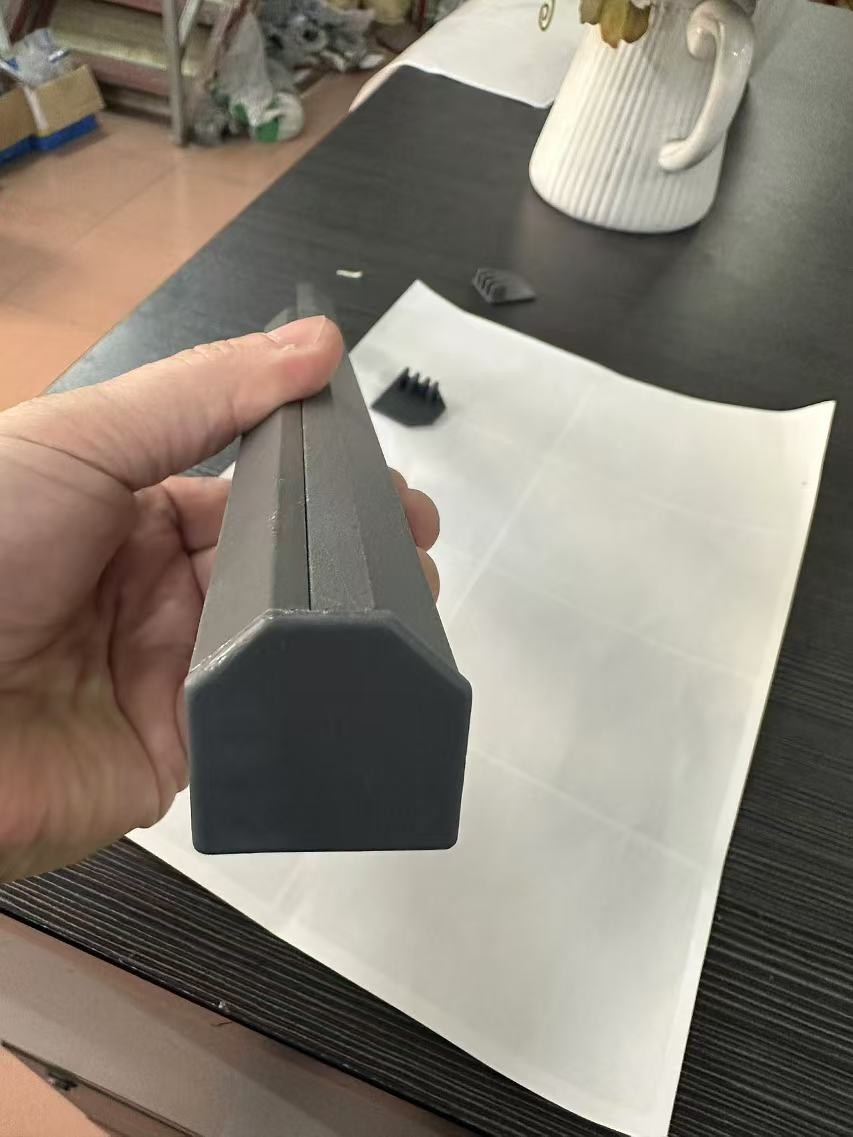 Safety Invisible Grilles Aluminum Track End Cap