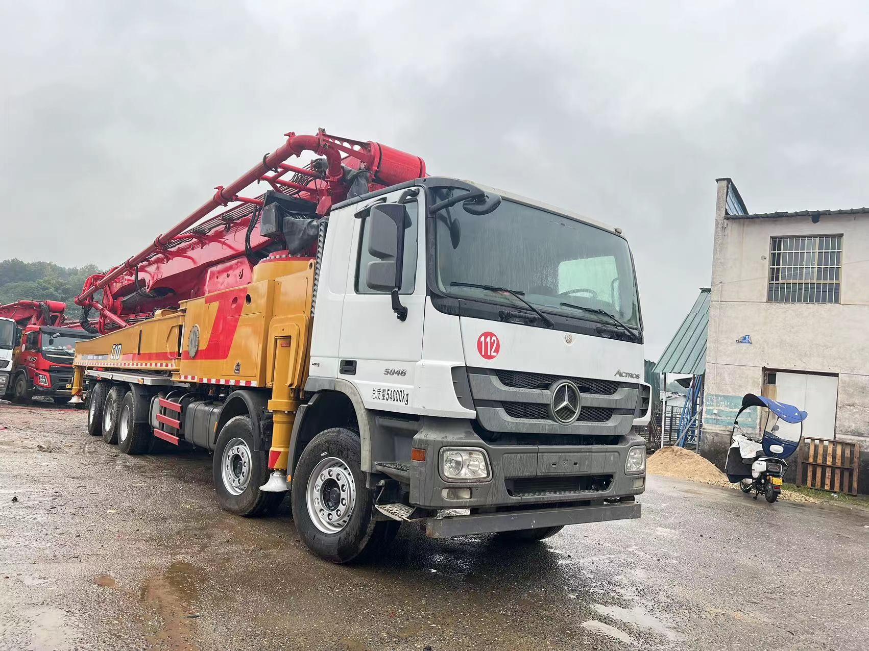 2018 Model Used Concrete Pump Benz Chassis Sany 72 Meter Concrete Pump