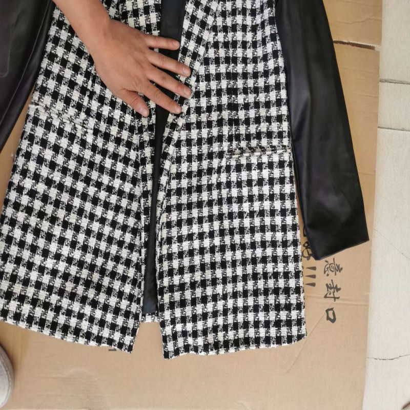 Stradivarius， Ladies Casual Coats Comb Pu Sleeve Good Design High Quality