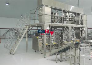 China 10 Head 500 Gram Vertical Form Fill Seal Machine With Double Weigher Filling Machine on sale