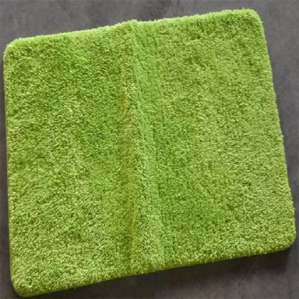 Polyester hand tufted pattern modern bath room mat with latex backing