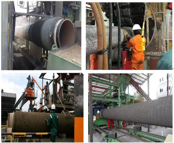 Anti Corrosion Six Lines Concrete Weight Coating Mesh Welded Galvanized Wire