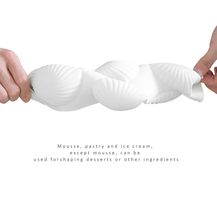 Handmade Decorative Silicone Cake Mold 6 Cavities Custom Logo LFGB Approved