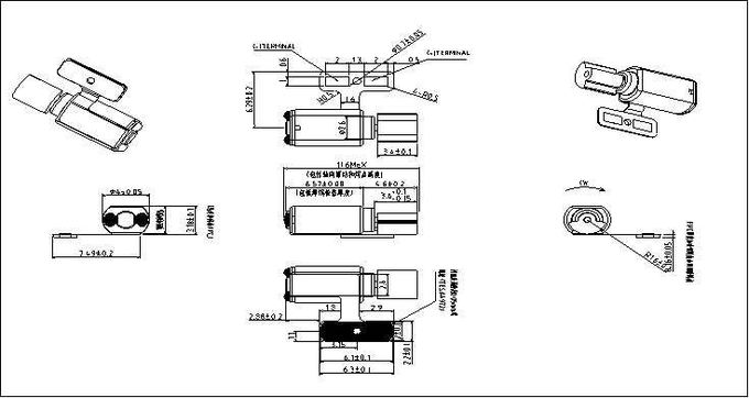 2.7v Super Small Smt Vibration Motor 85mA Max Current For Watch / Bracelet