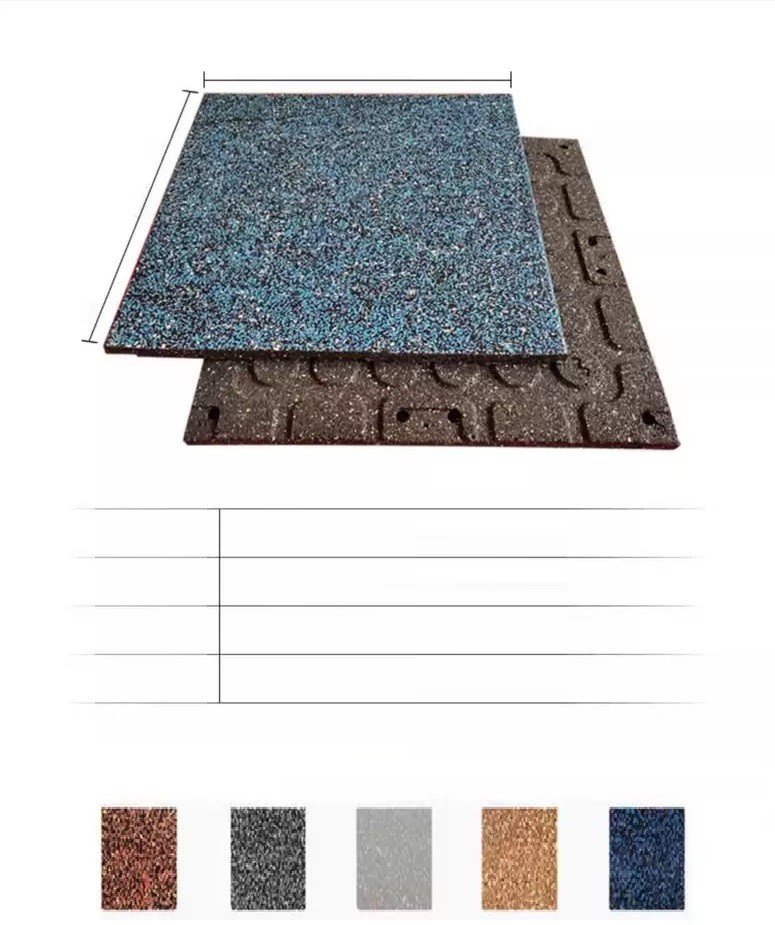Soundproof Acoustic Rubber Tiles Matting Anti Slip Eco Friendly Material For Indoor