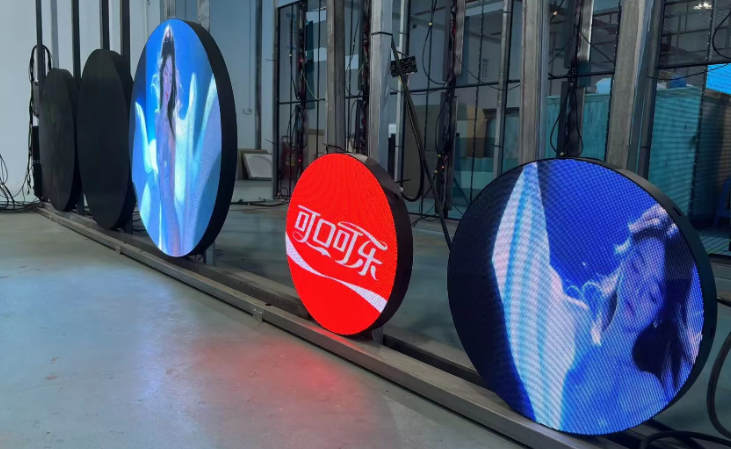 Logo Sign Circle Round LED Display Diameter 1.5 M LEDdisplay