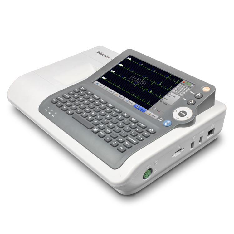 LCD Display Portable ECG Machine 3 Channel Ecg Holter Monitor