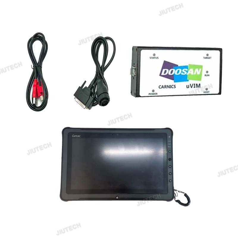 F110 tablet + for Doosan Diagnostic Tool DDT SCR+DPF+G2 DCU+G2 ECU+G2 Scan DD ECU software package +keygen