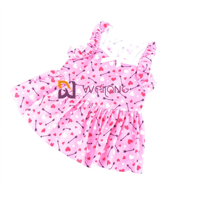 Good Elasticity Bow Digital Print Pet Skirt Breathable Poly Jersey 180G Custom Puppy Skirt