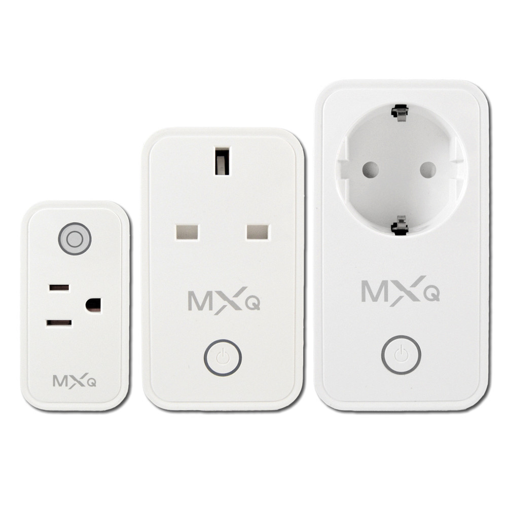 Esp8266 EU Smart Plug 70*40*50 Mm IOS / Android Work With Alexa And Google Home