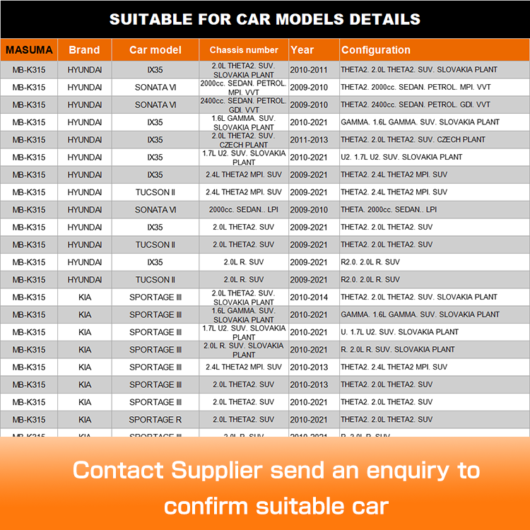 MASUMA NO. MB-K315 Suspension Ball Joint 54530-3S000 for HYUNDAI IX35 SLOVAKIA PLANT